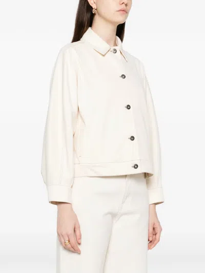 Max Mara Nettare Denim Jacket In Neutral