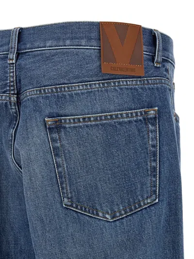 Valentino Five-pocket Jeans In Blue