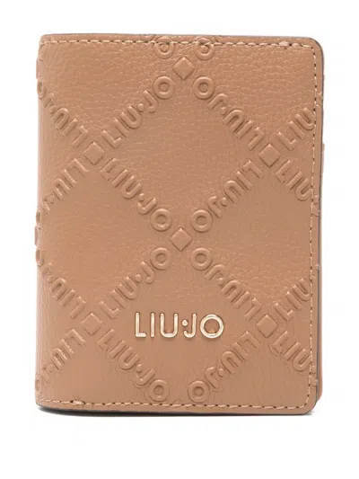 Liu •jo Logo-embossed Wallet In Brown