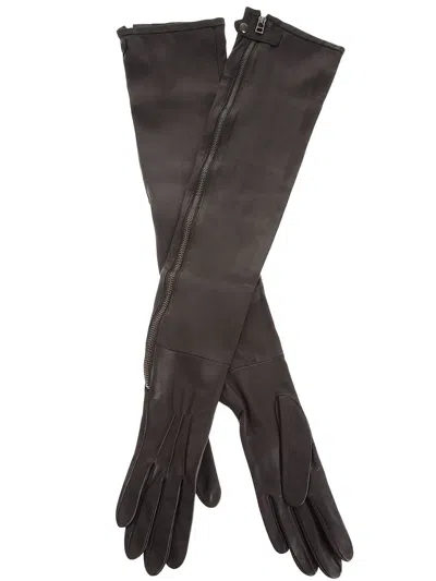Haider Ackermann Zip Fastening Glove In Black