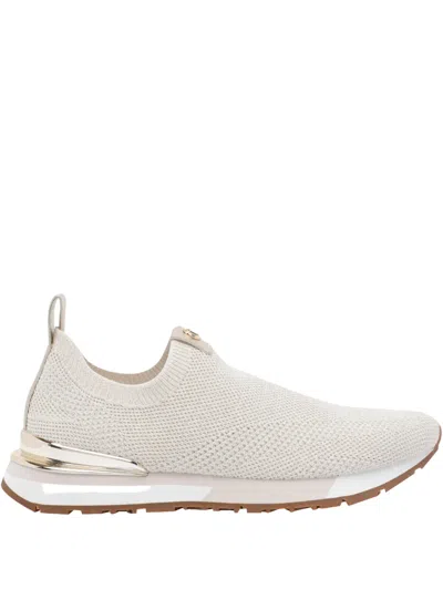 Michael Michael Kors Logo-detail Slip-on Sneakers In Neutral