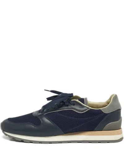 Pre-owned Brunello Cucinelli Panelled Sneakers In Blue