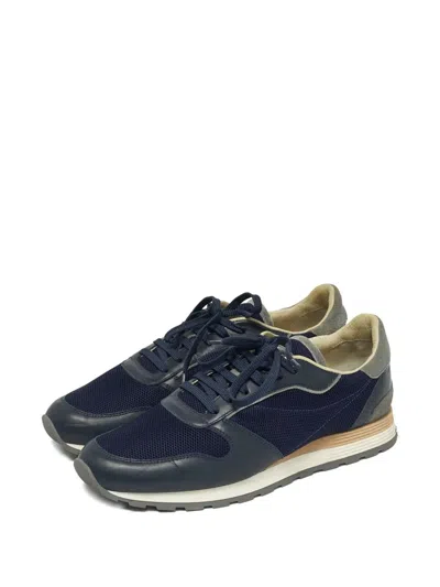 Pre-owned Brunello Cucinelli Panelled Sneakers In Blue