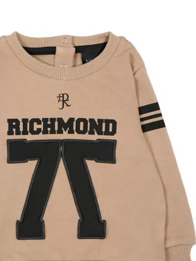 John Richmond Junior Logo Graphic Sweatshirt In Neutral