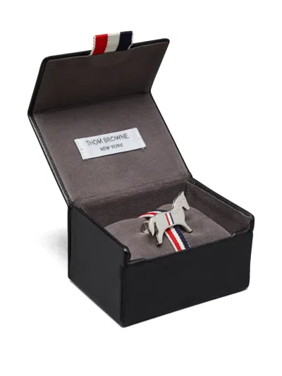 Thom Browne Horse-motif Tie Bar In Brown