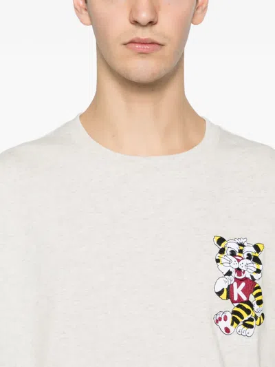 Kenzo Embroidered T-shirt In White