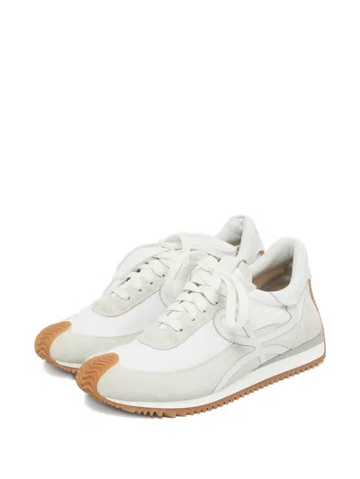 Pre-owned Loewe Flow Sneakers In White
