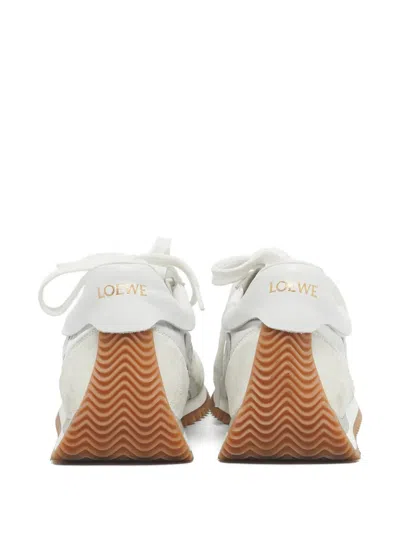 Pre-owned Loewe Flow Sneakers In White