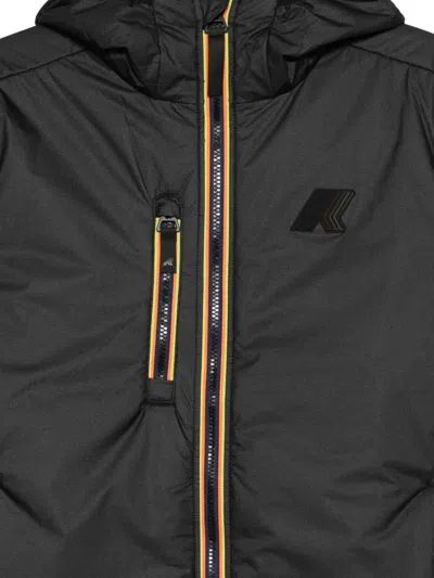 K-way Zip Hooded Jacket In Black