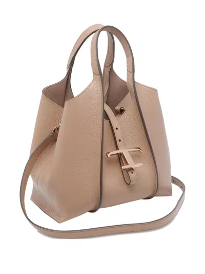 Tod's T-timeless Tote Bag In Neutral