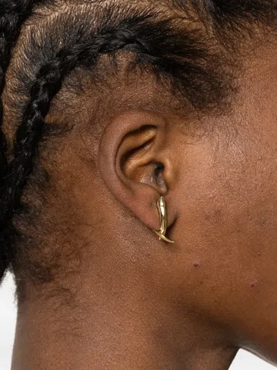 Shaun Leane Sabre Crossover Earrings In Gold