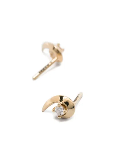Shaun Leane Talon Diamond Stud Earrings In Gold