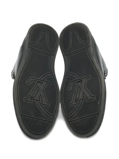 Pre-owned Louis Vuitton Damier Graphite High-top Sneakers In Black