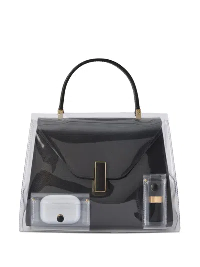 Valextra Mini Iside Flap Raincoat In Black