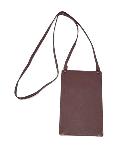 Pre-owned Cartier Must De  Debossed Cross Body Bag In Red