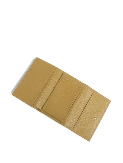 Coccinelle Press-stud-fastening Wallet In Green