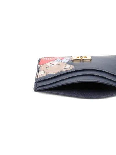 Ganni Women Bou Cards Holder With Poodle In Black