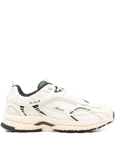 Mercer The Re-run Nappa Logo Sneakers In White