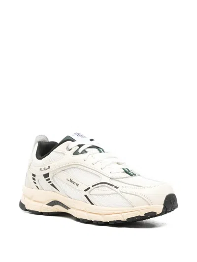 Mercer The Re-run Nappa Logo Sneakers In White