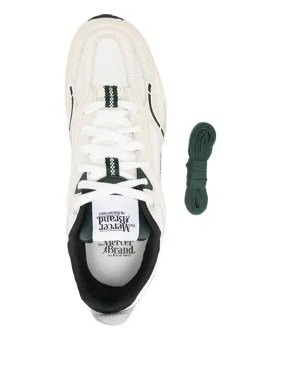 Mercer The Re-run Nappa Logo Sneakers In White