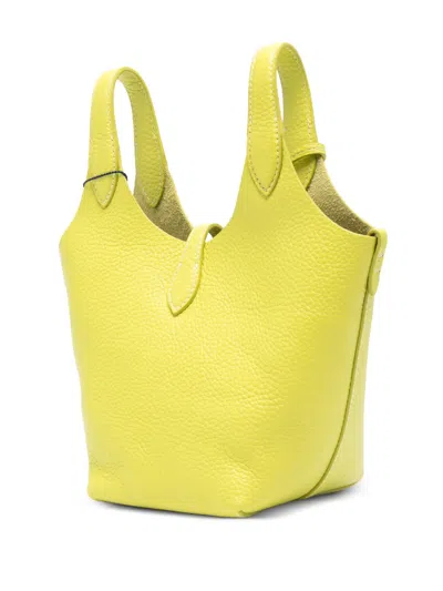 Polo Ralph Lauren Small Polo Play Leather Cross Body Bag In Yellow
