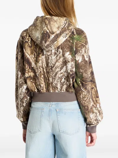 Jordan Brooklyn Zip-up Hoodie In Brown