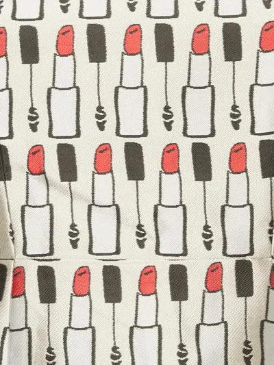 Pre-owned Alice And Olivia Jacquard Lipstick Dress In Neutral