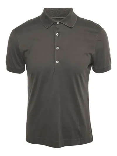 Pre-owned Tom Ford Jersey Polo Shirt In Gray