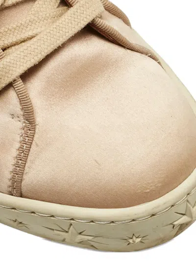 Pre-owned Aquazzura Star-embellished Sneakers In Neutral