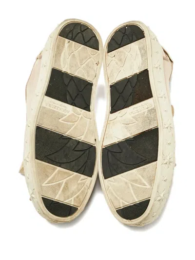 Pre-owned Aquazzura Star-embellished Sneakers In Neutral