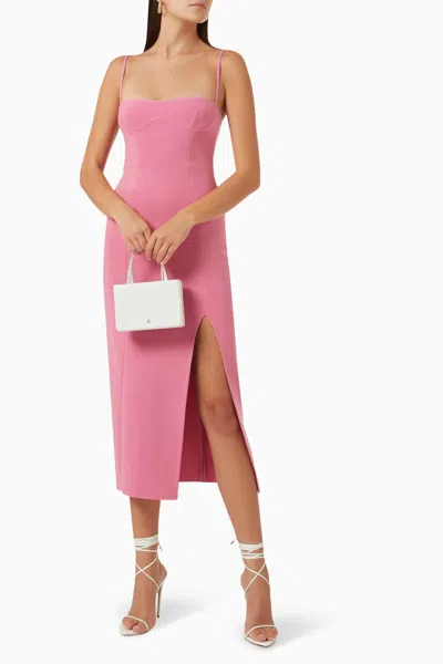 Bec & Bridge Marisol Midi Dress In Pink In Pink