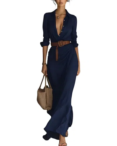 Florida Fashion Maxi Dress In Blue