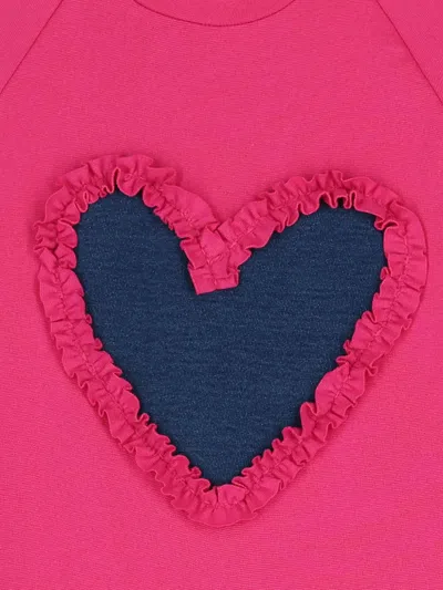 Agatha Ruiz De La Prada Heart Ruffled Dress Set In Pink