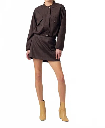 Sundays Lyra Jacket In Espresso In Brown