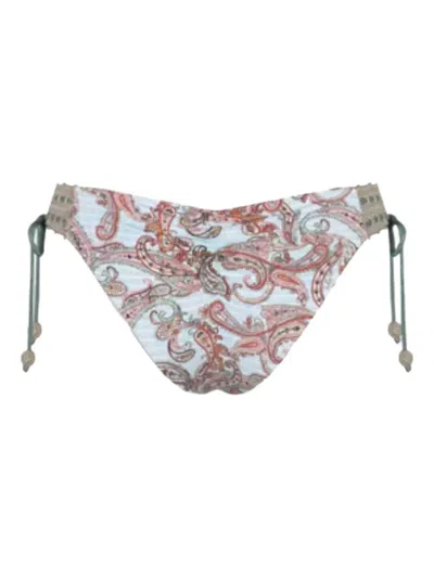 Del Maar Hiri Lace-detail Bikini Bottoms In Blue