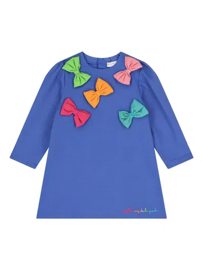 Agatha Ruiz De La Prada Bow-detail Dress Set (set Of Two) In Blue