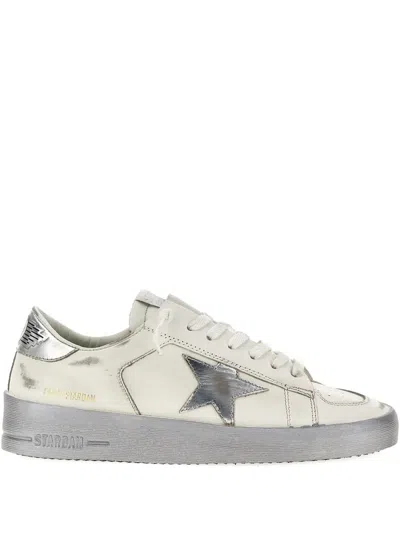Golden Goose Stardan Star Contrast Heel Sneakers In White