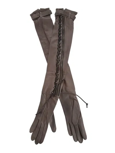 Haider Ackermann Woven Arm Glove In Brown