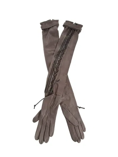 Haider Ackermann Woven Arm Glove In Brown