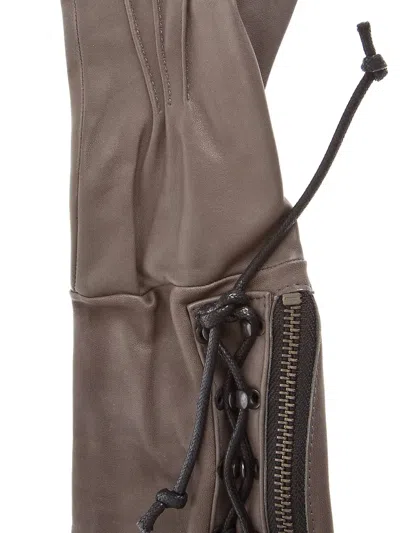 Haider Ackermann Woven Arm Glove In Brown