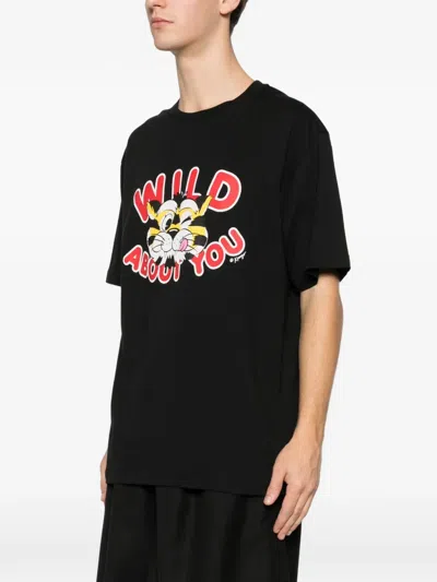 Kenzo Tiger Graphic Short Sleeve Crew Neck T-shirt In Black