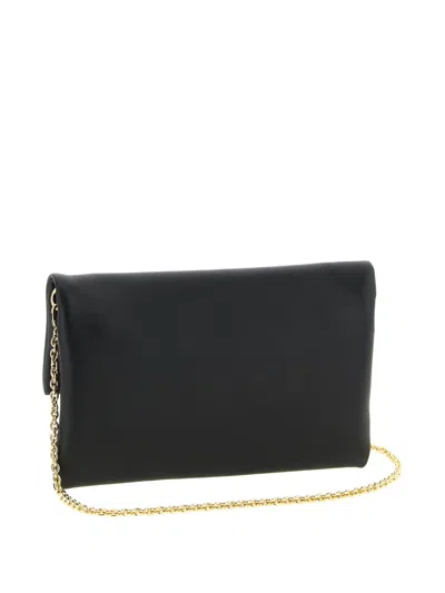 Fendi Mamma Baguette Clutch Bag Chain Wristlet In Black