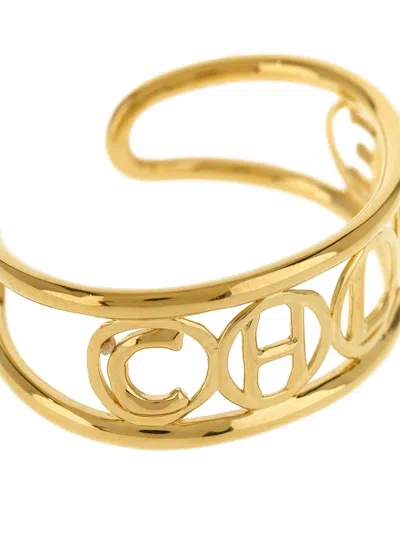 Chloé Script Bracelet In Gold