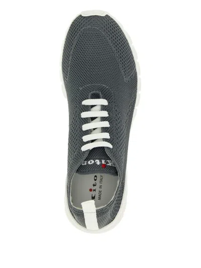 Kiton Fits Mesh Sneakers Pull Tab Rubber Sole In Multi