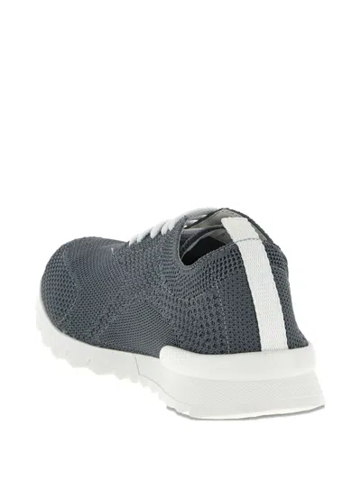 Kiton Fits Mesh Sneakers Pull Tab Rubber Sole In Multi