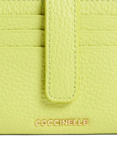 Coccinelle Press-stud-fastening Wallet In Green