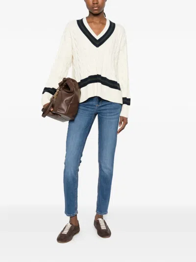 Liu •jo Stud-pocket Jeans In Blue