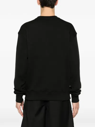 Kenzo Tiger Embroidery Crew Neck Sweatshirt In Black