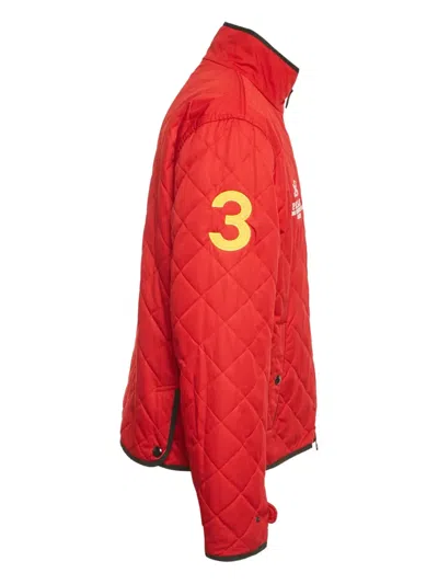 Pre-owned Polo Ralph Lauren Quilted Reversible Jacket In Blue