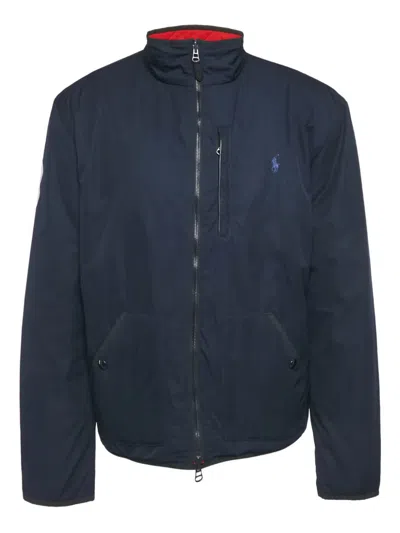 Pre-owned Polo Ralph Lauren Quilted Reversible Jacket In Blue